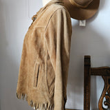 Vintage Fred Bare Suede Bomber Jacket – Small