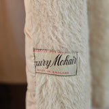 Vintage Champagne Brushed Mohair Long Coat – Made in England 10/12
