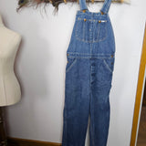 vintage lee denim overalls – classic mid wash – size 30 (best fit au 8–10)