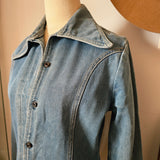 Genuine 1970's vintage Blues Union Women's denim jacket in good condition small