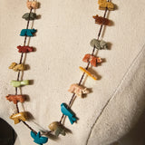 Zuni Fetish Animal Necklace – Hand-Carved Stone & Turquoise
