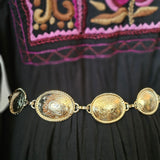 Vintage Western Concho Chain Belt – Size 30