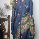Manning Silver Silk Boho Tunic Dress – Size 8