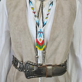 Hand-Beaded Thunderbird Native Statement Necklace