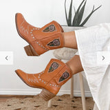Bianca Cowgirl Boots – Size 39 (Brand New)