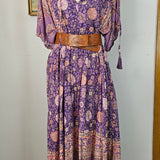 Purple floral boho dress 10
