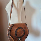 Vintage Tooled Leather Bag