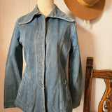 Genuine 1970's vintage Blues Union Women's denim jacket in good condition small