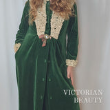 1970s Velvet Duster | Victorian Revival Romance