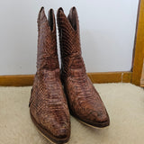 Kitsch Melbourne Genuine Snakeskin Cowboy Boots – Size 39