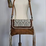 Mysa Designs Cowhide Fringe Bag – Handmade in India