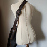Vintage 60s/70s Hand-Tooled Leather Mandala Shoulder Bag