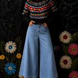 Vintage Wool Blend Retro Jumper – Size M