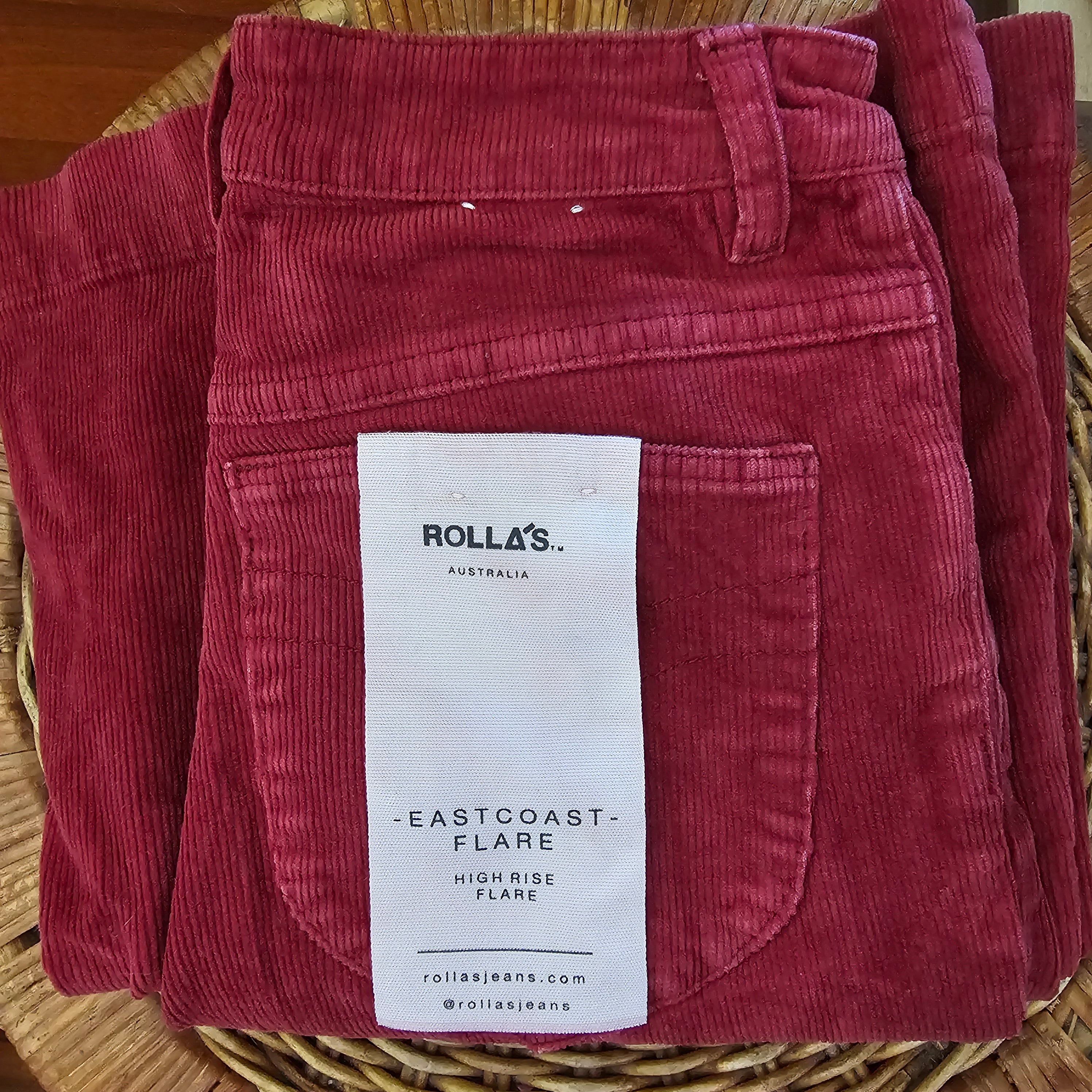 Rolla’s Cord Flares – Limited Vintage Drops-choose your colour & size (read description for measurements)