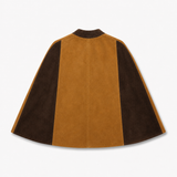 vintage 70s suede leather Poncho S/M