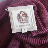 Chasing Unicorns Burgundy Knit Maxi Dress – Size M