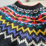 Vintage Wool Blend Retro Jumper – Size M