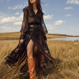 Vintage Tan Leather Knee-High Boots 7.5 B