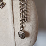 Solid Silver Horse Chain Belt