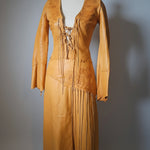 vintage rare santa fe embossed leather set