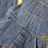 vintage lee denim overalls – classic mid wash – size 30 (best fit au 8–10)