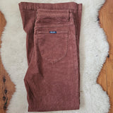 Rolla's Eastcoast Flare Cord Jeans – Chestnut | Size 33 / AU 15 | High Rise