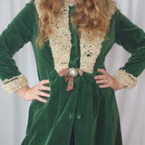 1970s Velvet Duster | Victorian Revival Romance