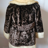 Vintage 70s Faux Fur Penny Lane Coat XXS
