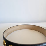 Vintage Escada Leather Belt – Tiger Head Medallions size 40