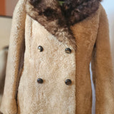 Vintage 70s Shearling Sheepskin Coat | Fits Size 10/12