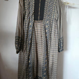 Vintage Indian Cotton Bohemian Maxi Dress 12