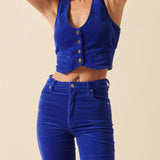 Rolla’s Phoebe Tonkin x Rolla’s Dallas Vest –Electric Blue size S/8