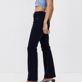 Rollas Dallas low Bootcut cords 27/9 Navy Blue