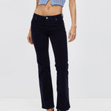 Rollas Dallas low Bootcut cords 27/9 Navy Blue