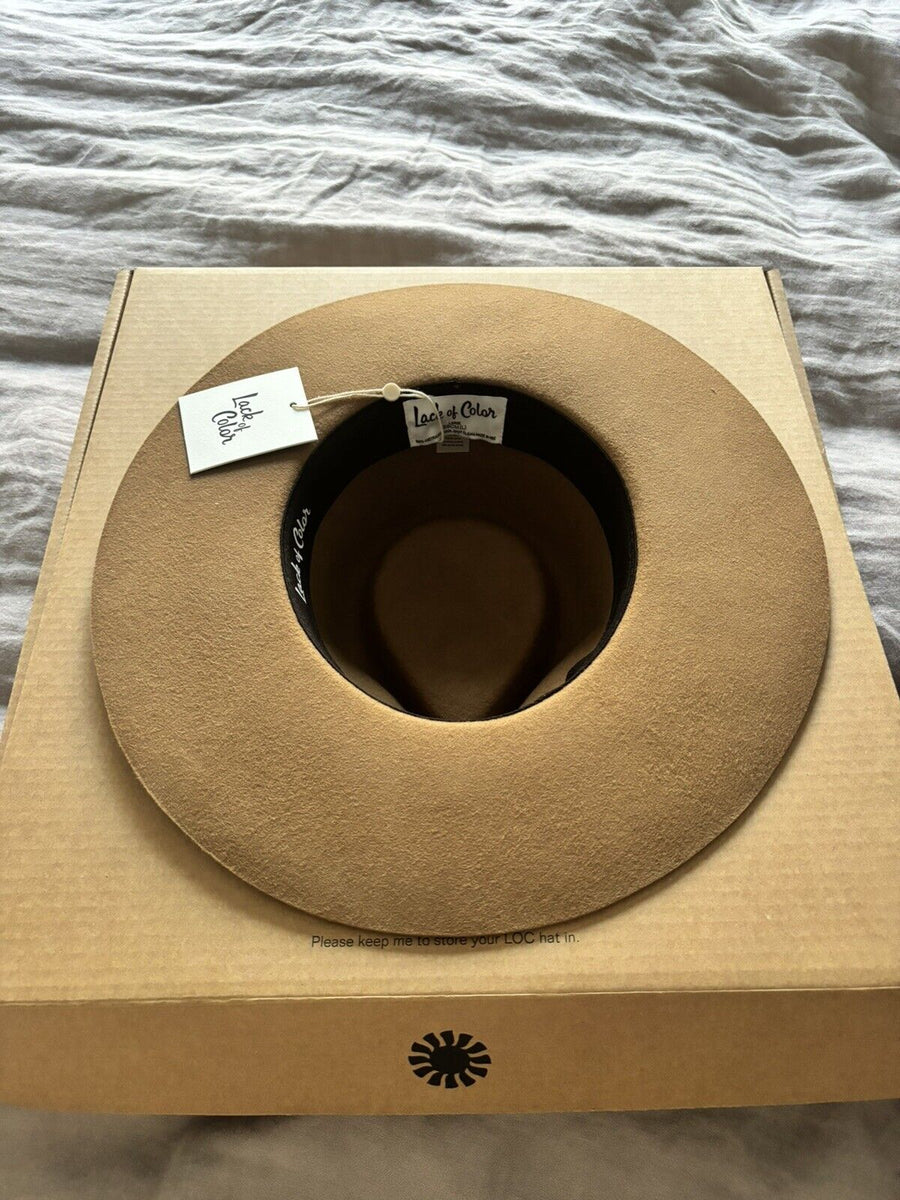 Lack Of Colour The Mirage Hat In Teak Unisex 59cm L BNWT