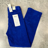 Rollas Cord electric blue straight leg high rise BNWT size 28