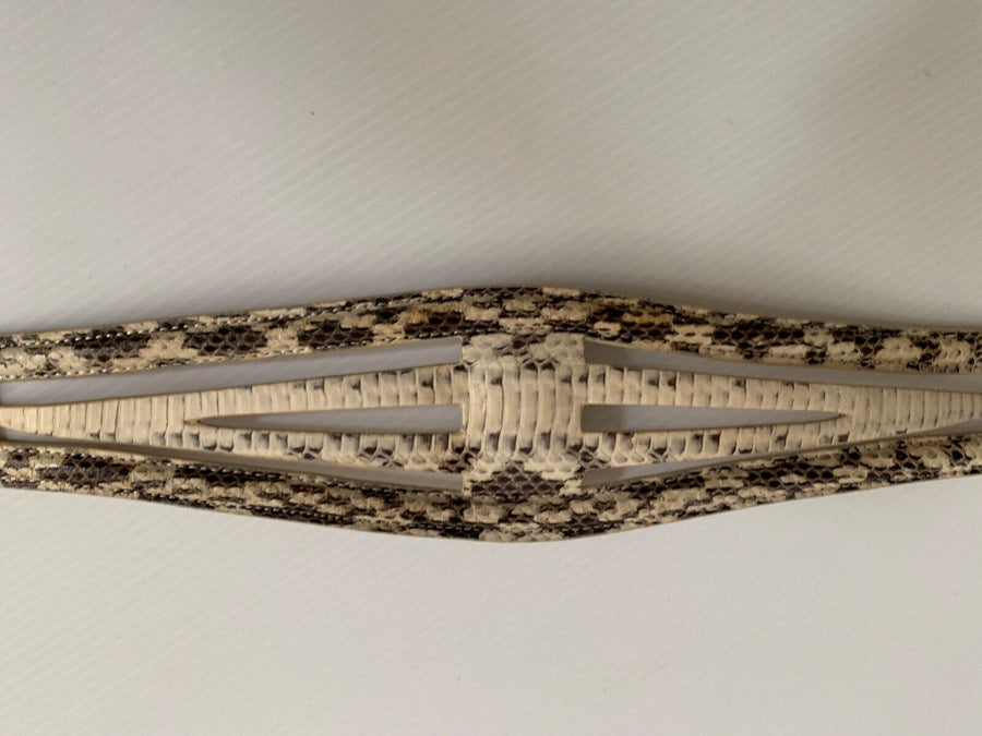leather snake skin belt Size S