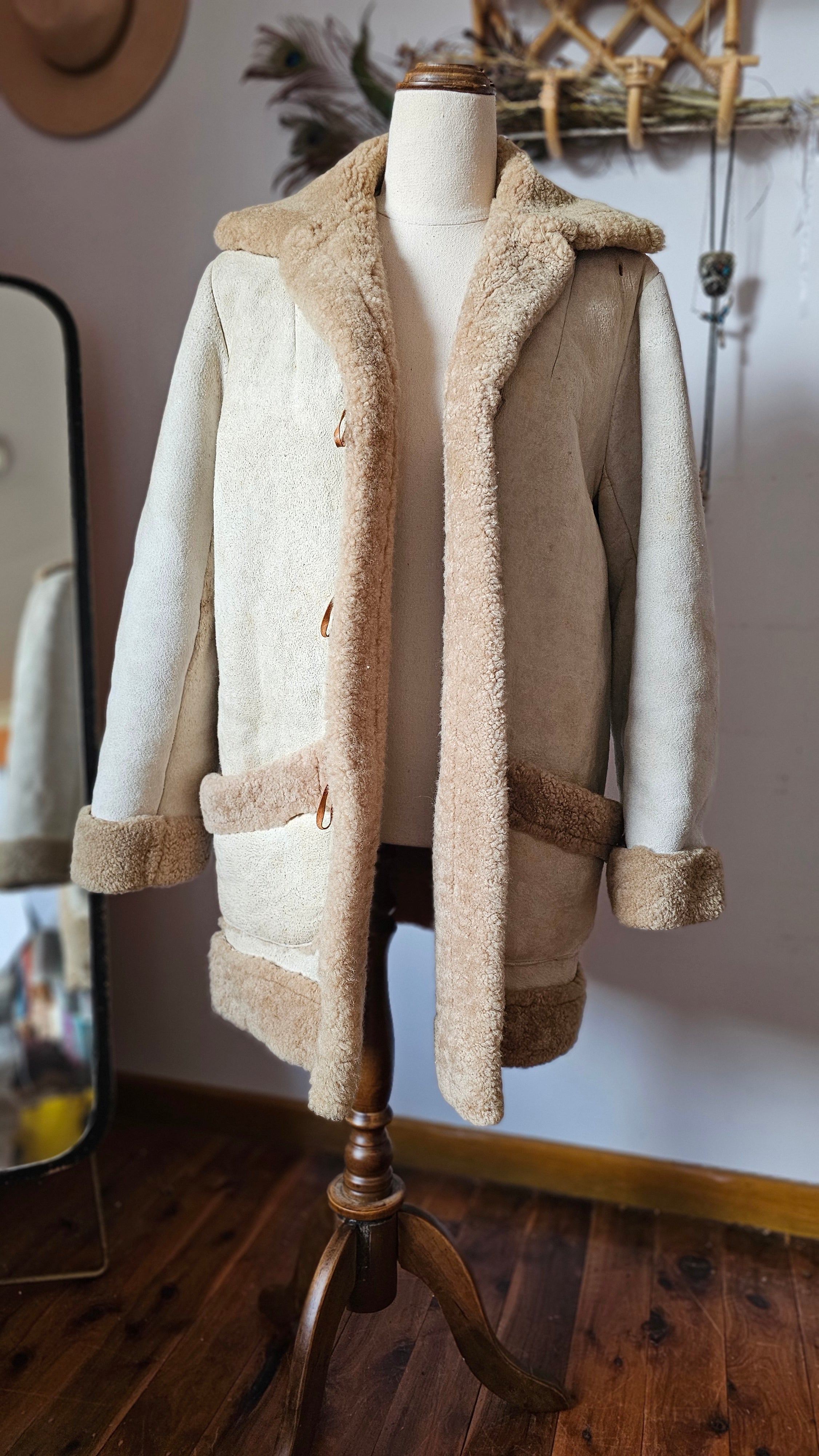 sheepskin shearling coat