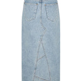 SPELL EVE DENIM SKIRT - SUNWASHED BLUE M