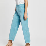 Wrangler Hi Bells – Crop- Blue– Size 14