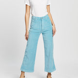 Wrangler Hi Bells – Crop- Blue– Size 14