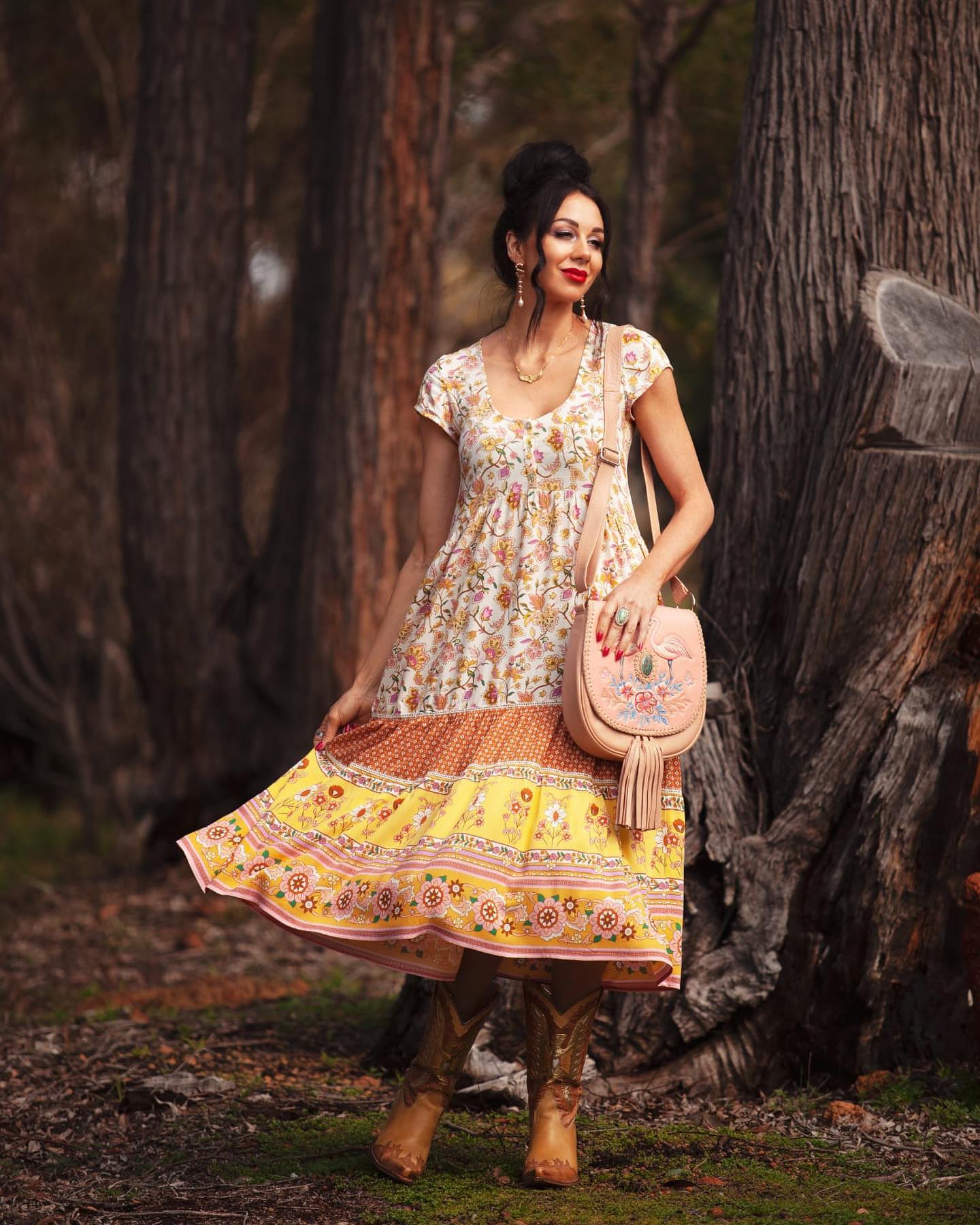 Spell Portobello Road Babydoll Midi XS - Devils the Angel