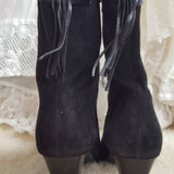 Black suede boots size 6 - Devils the Angel