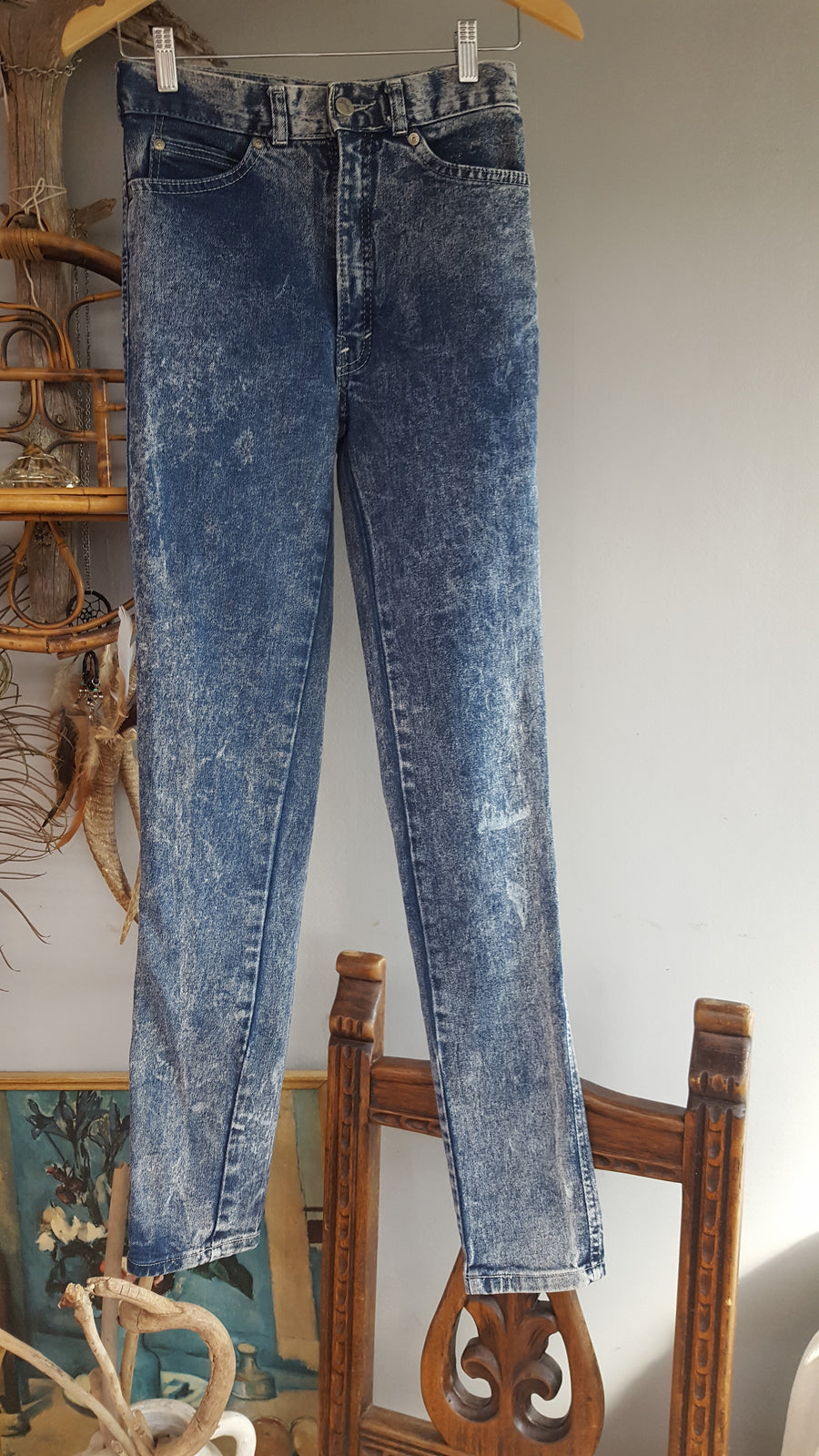 VINTAGE 80S HIGH WAISTED JEANS size 9 - Devils the Angel