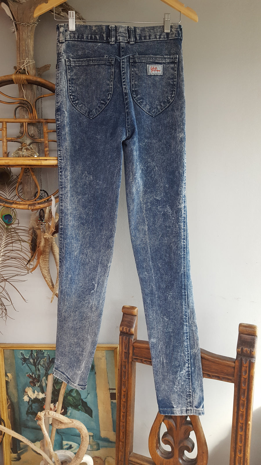 VINTAGE 80S HIGH WAISTED JEANS size 9 - Devils the Angel