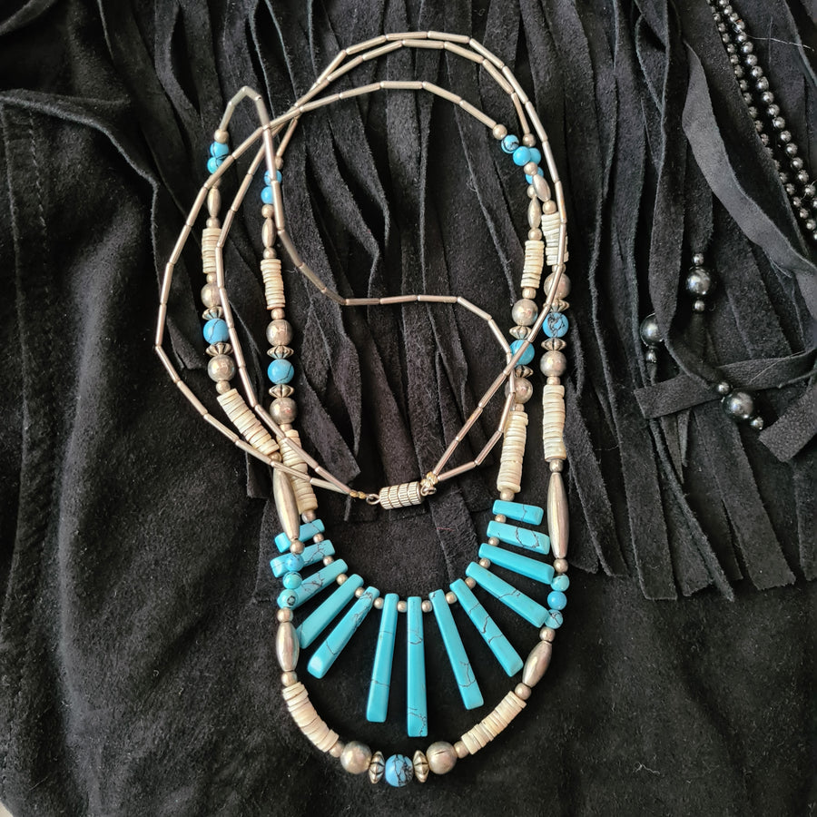 Vintage Navajo Style Necklace - Devils the Angel