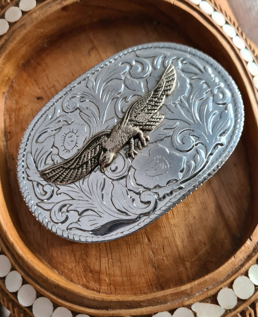 solid silver Eagle buckle - Devils the Angel