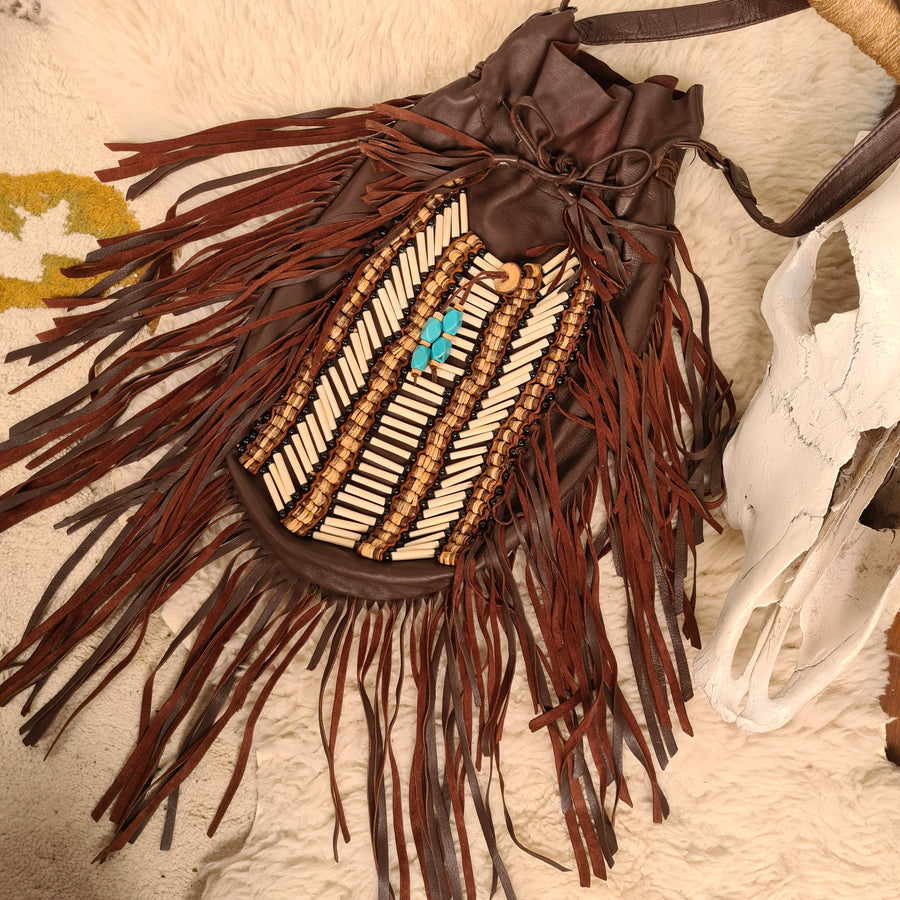 Native American Dreamweaver Fringe Bag