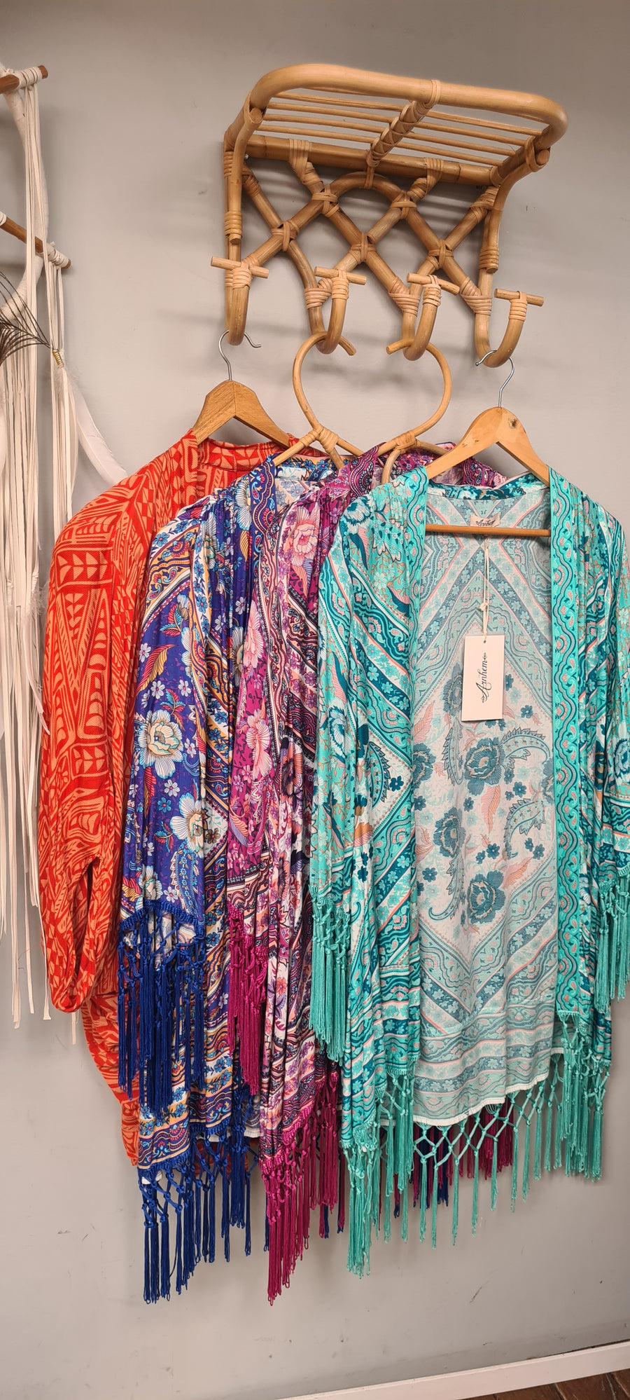 Arnhem Azalea Kimonos, Turquoise, Blue or Pink XS/S