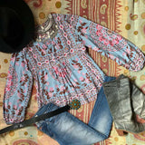 SPELL PANDORA BLOUSE IN AQUARIUM XS &  M SIZE TO CHOOSE FROM - Devils the Angel